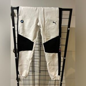 Puma White BMW Pants - Stylish Performance for Motorsport Enthusiasts